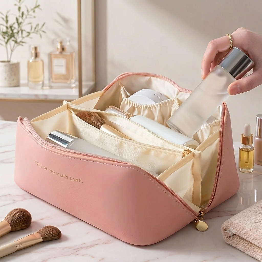 Neceser organizador de maquillaje